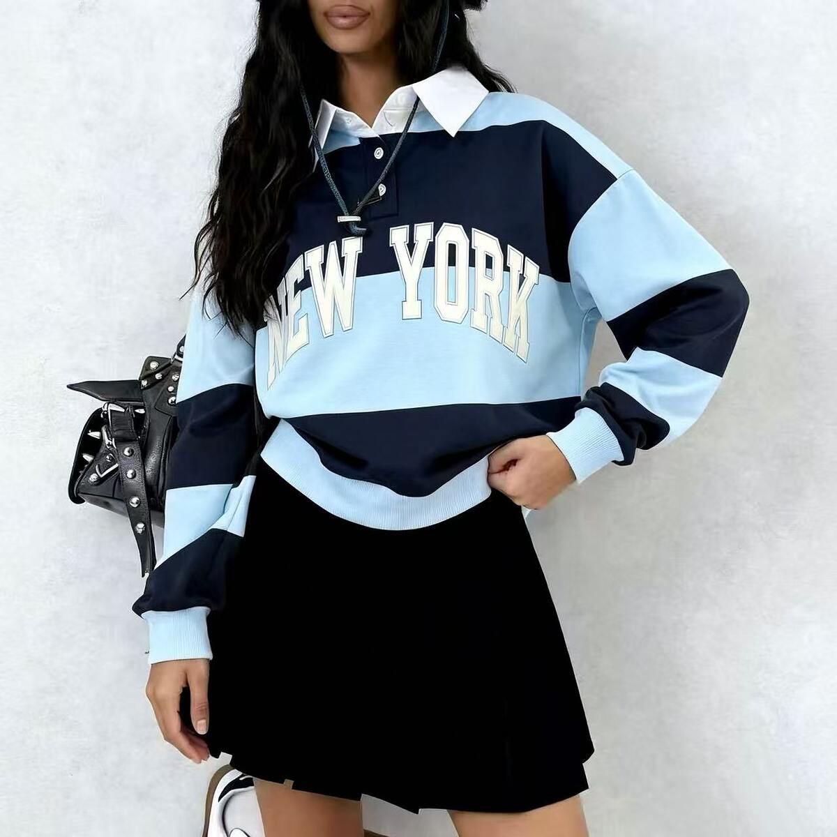 CAROLINE SWEATSHIRT BLÅ