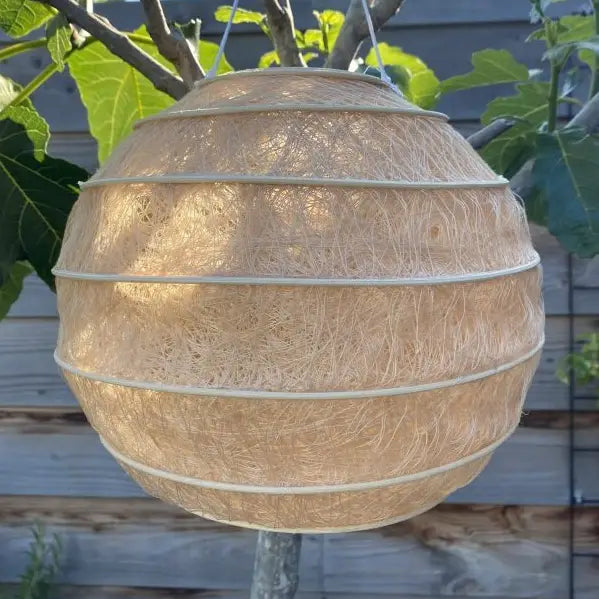 HÅNDLAVET LAMPE - SAND