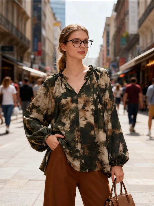 COCO VISCOSE BLUSE - OVERSIZE