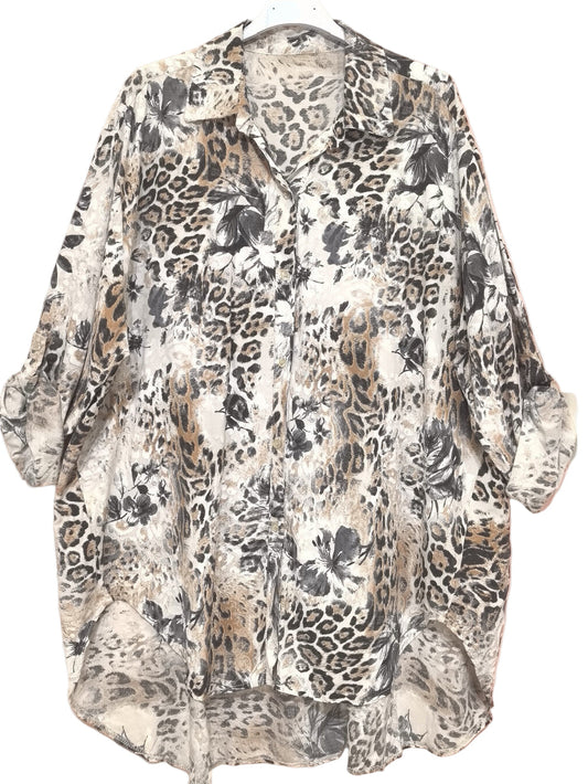 AGNES TUNIKA LEO BEIGE