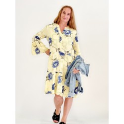 FLORA VISCOSE TUNIKAKJOLE GUL