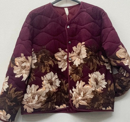 QUILTET JAKKE - BOURGOGNE